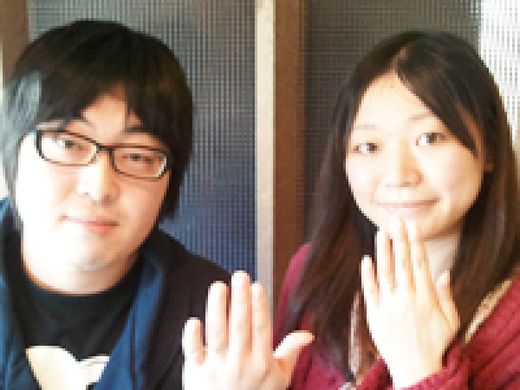 悩むことなく気に入った指輪が見つかった