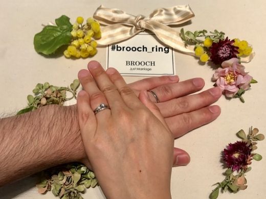 どこから見ても美しく輝くNIWAKAニワカのマリッジリング朝葉