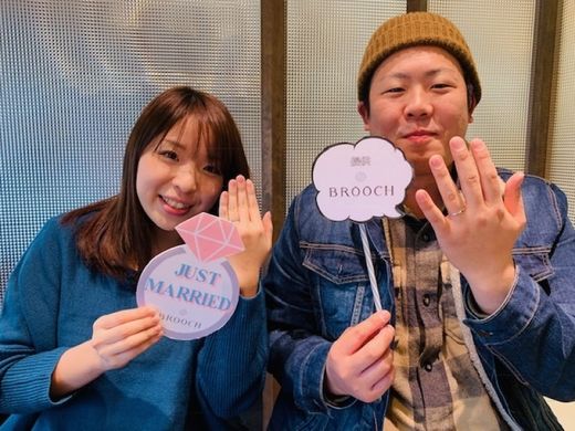 シンプルデザインのハワイアンジュエリーマリッジリング