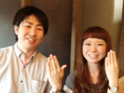 LUCIEのエンゲージとBRIDGEのマリッジリング