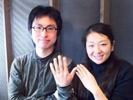 杢目金屋のリングにしました！