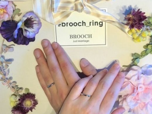 BRIDGEシンプルマリッジリング「まろぎ」