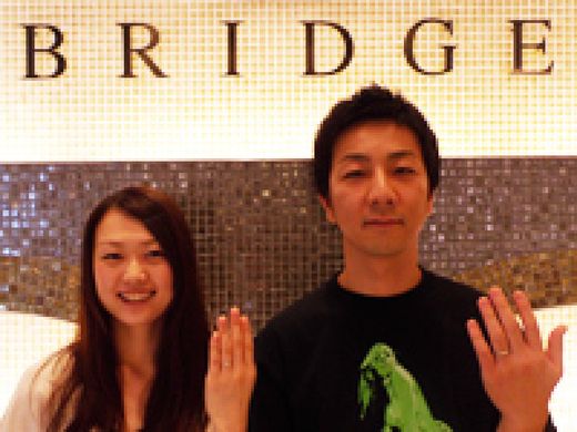 新潟在住のデザイナーが手掛けるBRIDGEのマリッジリング