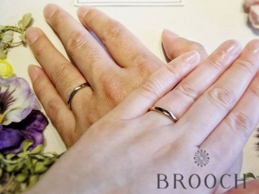 こだわりのピンクゴールドで。