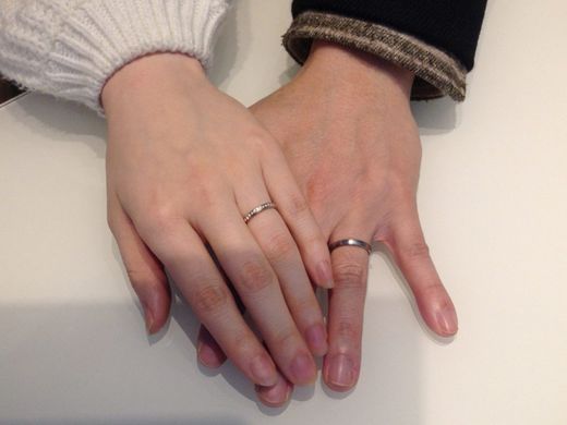 杢目模様が素敵な指輪です