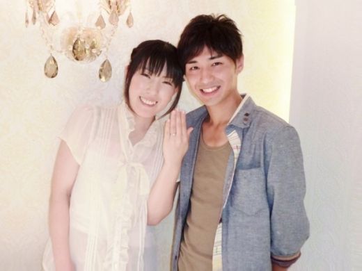 一目惚れのエンゲージリング