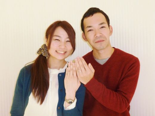 ご両親への憧れ、そしてこれからの二人の絆を表すマリッジリング