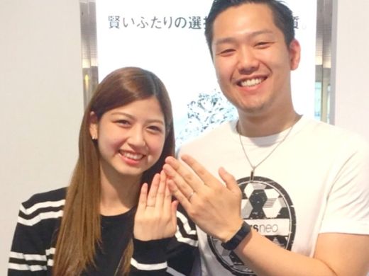 ゴージャス＆シンプルなマリッジリング