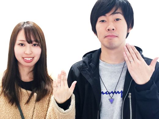 重厚感のある落ち着いたマリッジリング
