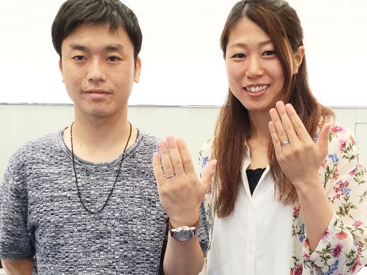 二人の想いのこもったセットリング