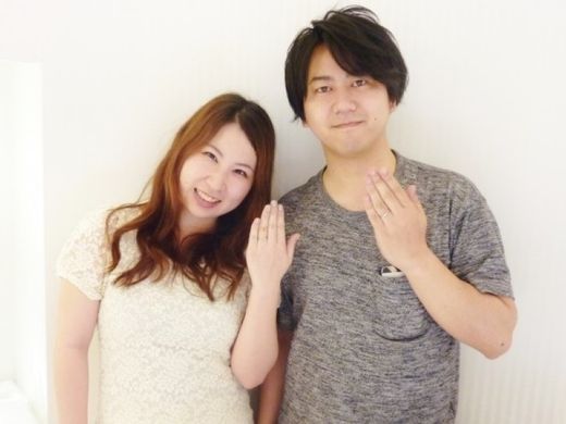 アンティーク・ウェーブな結婚指輪
