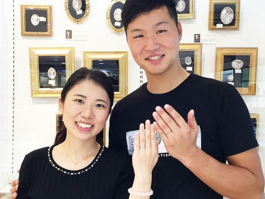 シンプルで美しい輝きの結婚指輪