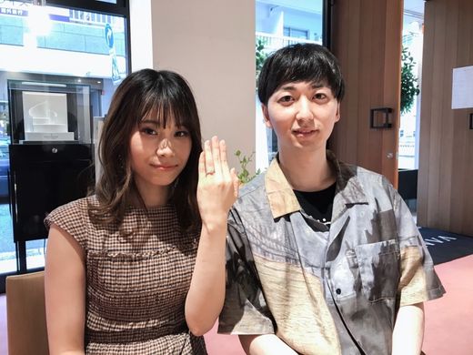 憧れの「リング、パカッ」♡をしてもらいました