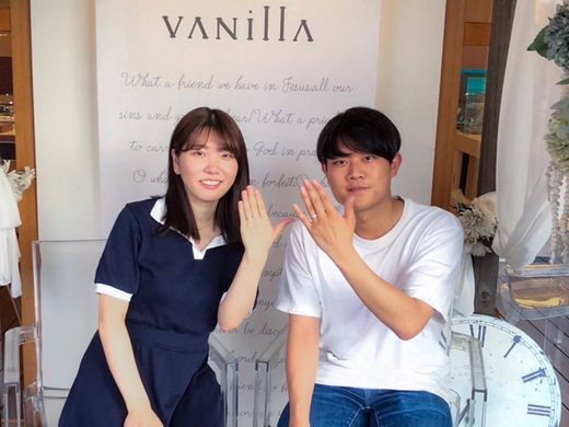 指輪作りも体験！特別な結婚指輪になりました