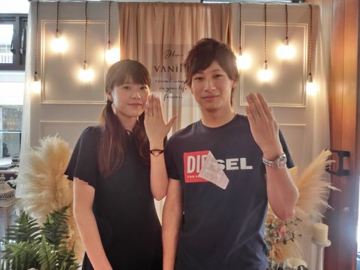 ダイヤモンドがキレイな、イメージ通りの指輪が見つかりました