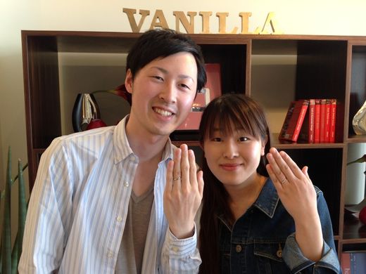 幸せな時を重ねる、このときだけの限定リングに出会えました