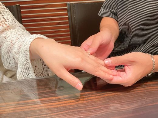 婚約指輪をサプライズ！結婚指輪もお気に入りが見つかりました