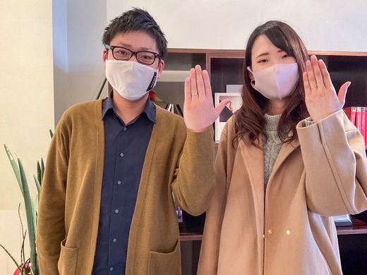 素敵な結婚指輪になりました