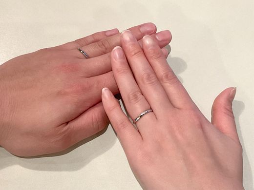 私たちにフィットする指輪が見つかりました！
