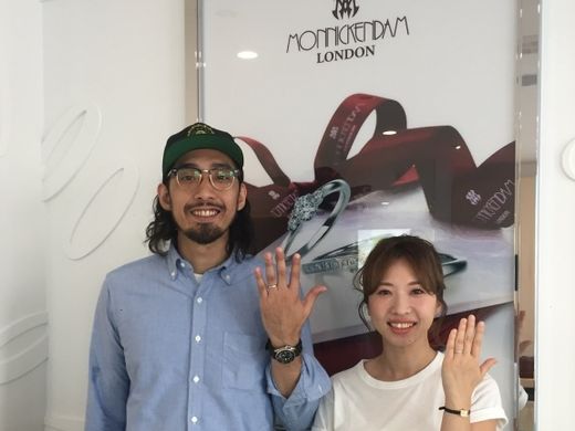 最高のリングを選ぶことが出来ました