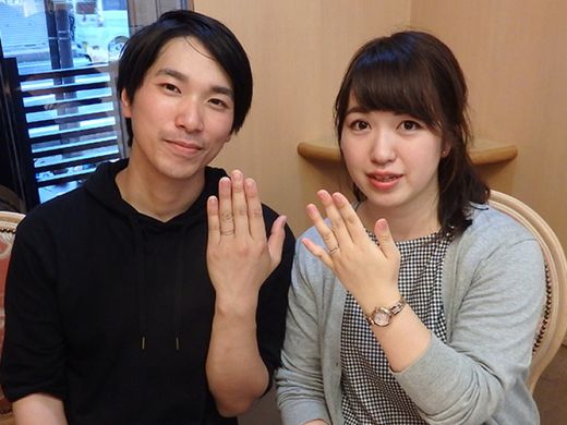 ピンクダイヤの結婚指輪をセミオーダー！