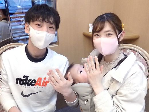 「オーダーメイドの結婚指輪ができる」と、すすめられて。