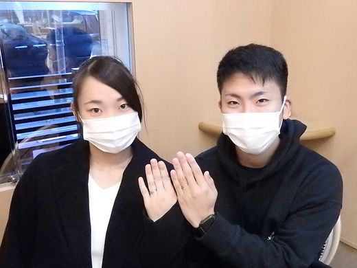 プロポーズのため、一人で来店・・・緊張しました！