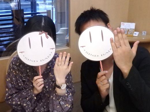 ふたりの誕生石を並べて