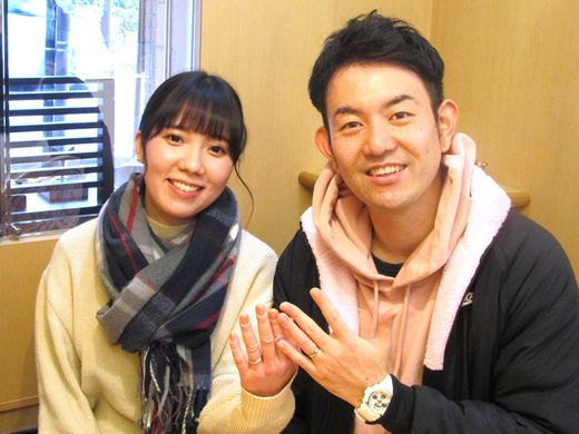入籍一か月前に結婚指輪をオーダー