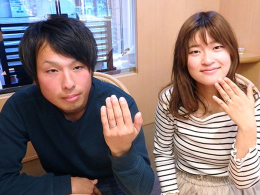 お母さんもシンドバットで指輪を購入！私も素敵なダイヤに出会えました！