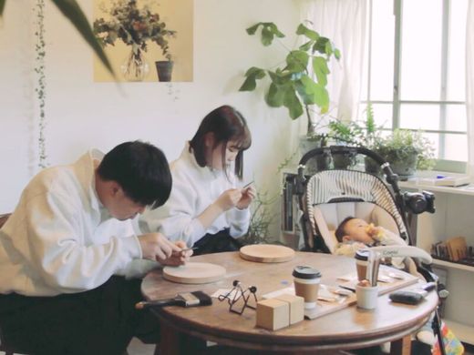 幸せな空間のなかで作られた結婚指輪