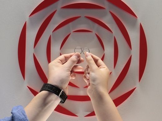 結婚指輪にあわせ、挙式も出雲式の神前式に