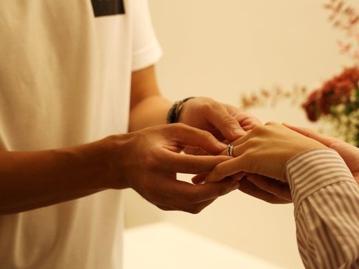 ゆっくり指輪選びができた