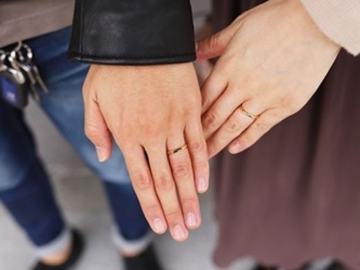 指輪の素材にもこだわりを