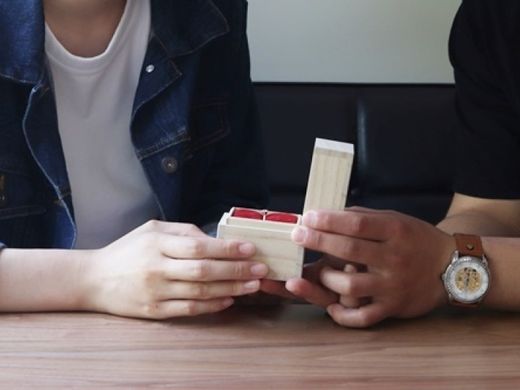 二人で選んだ指輪