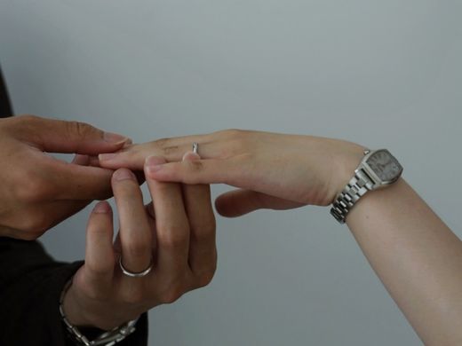 和風なデザインの指輪