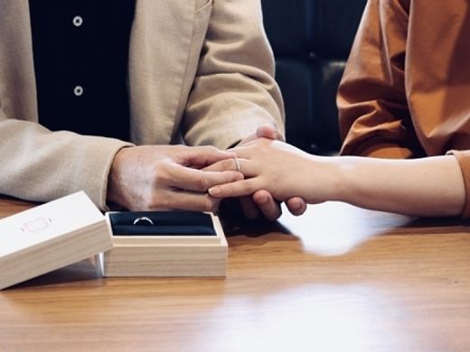 居心地の良い店内で指輪選びができた