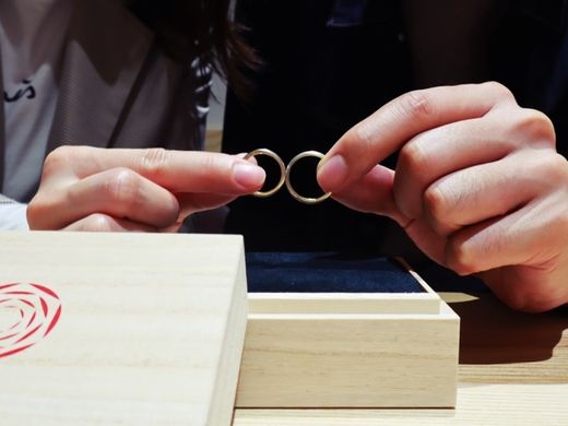 メッセージ性のある指輪を