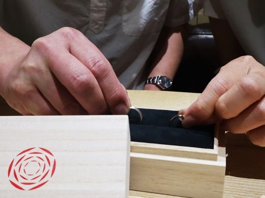 納得できる指輪が見つけられた。