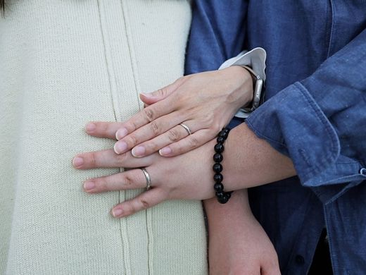 しめ縄をモチーフにした指輪