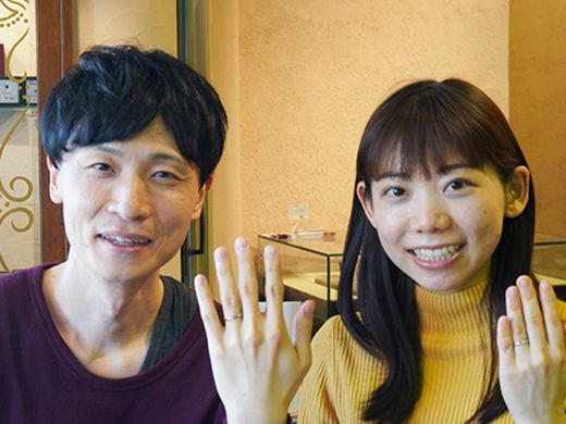 一生の記念になる指輪を作っていただけました。