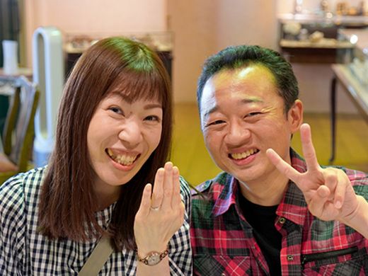 2人だけの特別なリング…ステキなリングを作っていただきありがとうございました。
