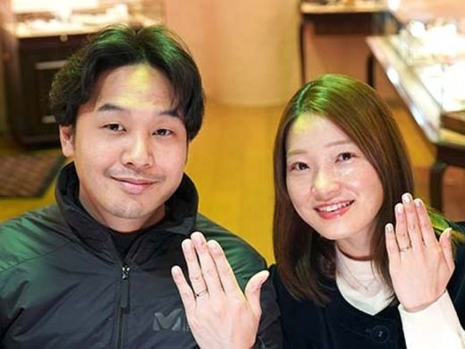 自分たちが”こうしたい”と思ったものをすべて入れてもらった大満足の指輪です。