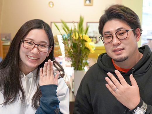 和彫りの美しさに一目惚れし、オーダーすることを決めました。