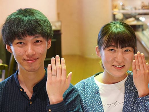 素敵な世界に1つだけの指輪が完成して大満足です。