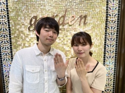 神戸市北区「FISCHER」「IDEAL Plus fort」の結婚指輪をご成約いただきました。