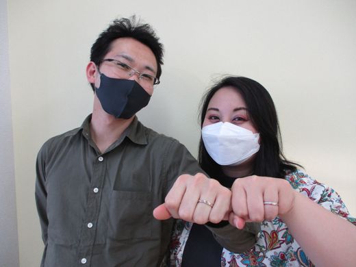 豊富なデザイン・価格帯の指輪を扱っており、とても満足しました。接客していただいたスタッフさんたちも明るく丁寧で、人生で記念すべき指輪を安心して購入出来てとても満足です。