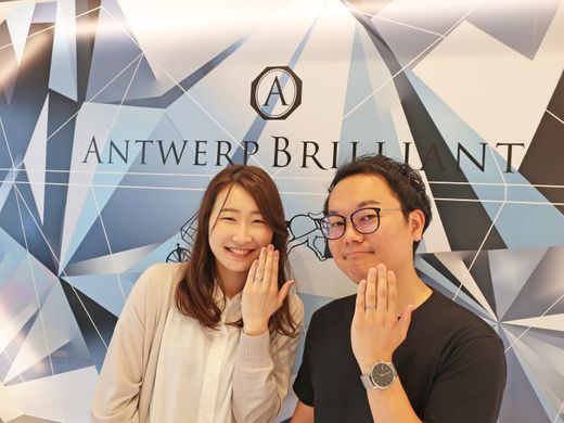 婚約指輪と結婚指輪の相性を見て決めました！