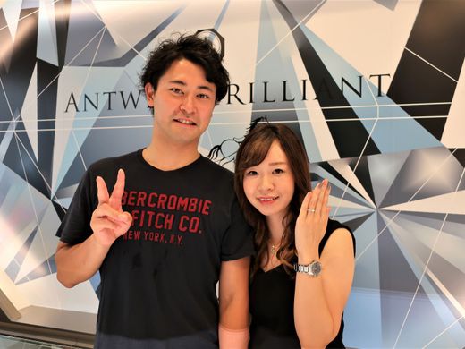 どこのお店よりもダイヤが輝いていて、デザインも素敵でした