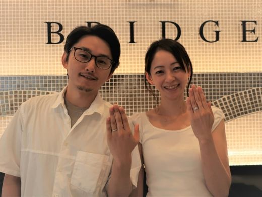 スタッフの方と共通のご縁もあり、記念に残る指輪選びが出来ました　